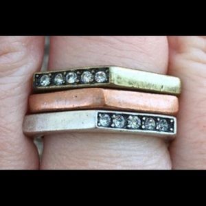 Lia Sophia stacking rings (3)